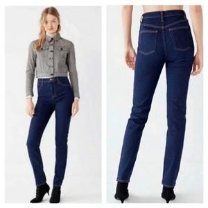 BDG girlfriend high rise dark denim Jean size 24